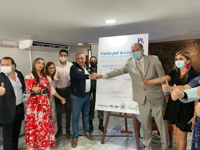 Coljuegos y la Gobernaci&oacute;n del Quind&iacute;o suscribieron el primer Pacto por la Legalidad en los juegos de suerte y azar 2022